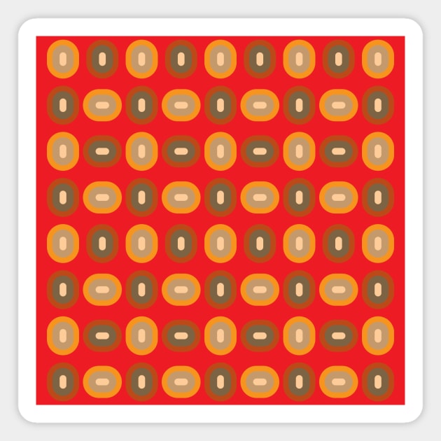 Mid Century Modern Pattern 4 Magnet by Makanahele